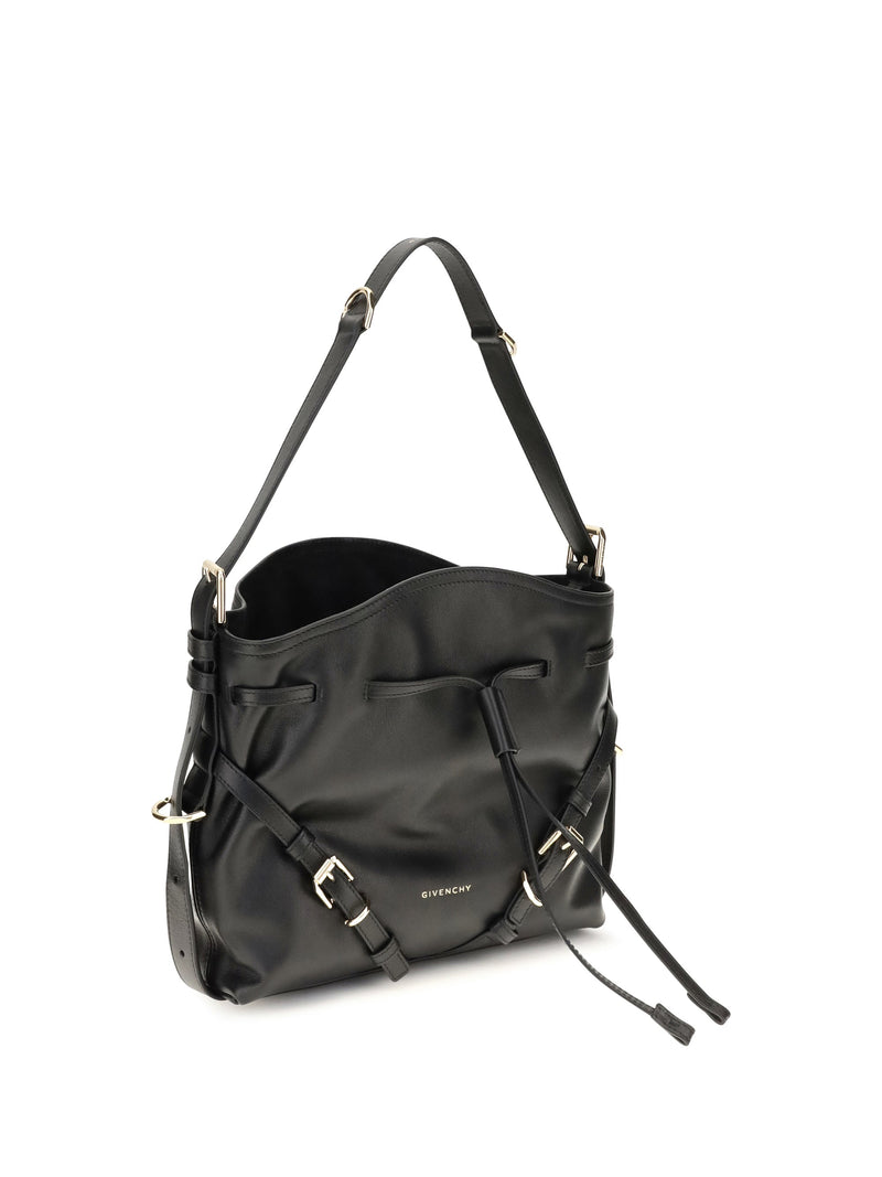 Givenchy Voyou Bucket Bag — Black Calf Leather
