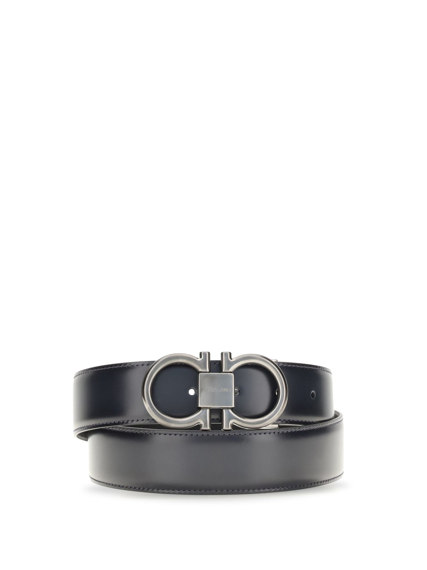 Ferragamo Belt — Blue Calf Leather