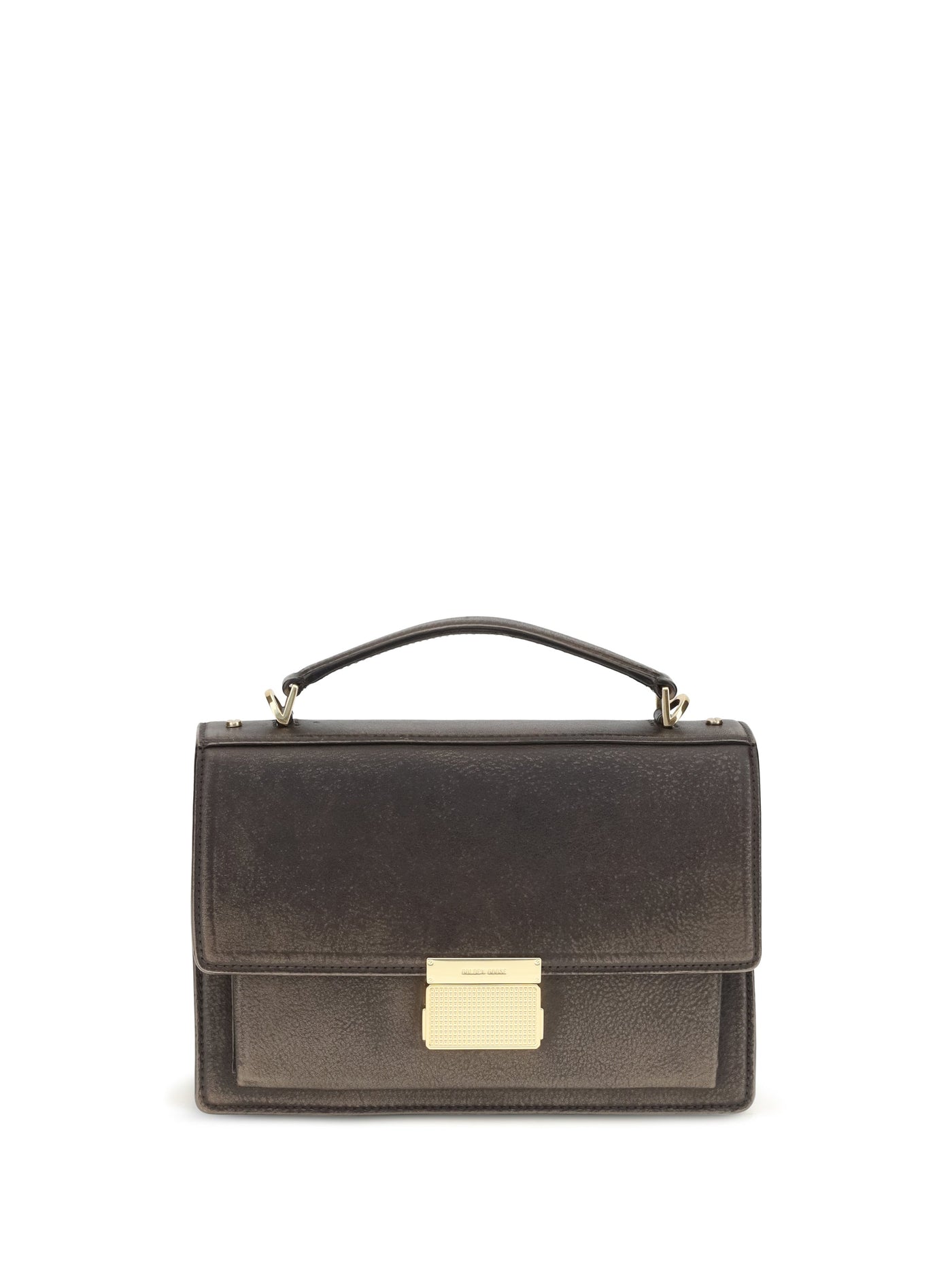 Golden Goose Venezia Top Handle Bag — Brown Calf Leather Bos Taurus