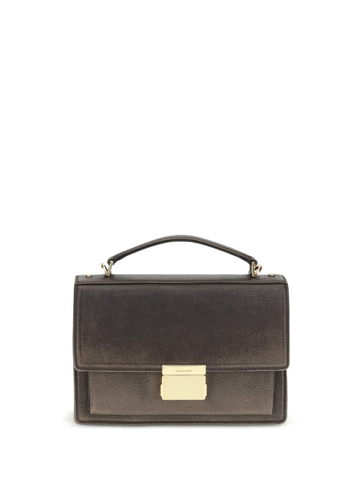 Golden Goose Venezia Top Handle Bag — Brown Calf Leather Bos Taurus