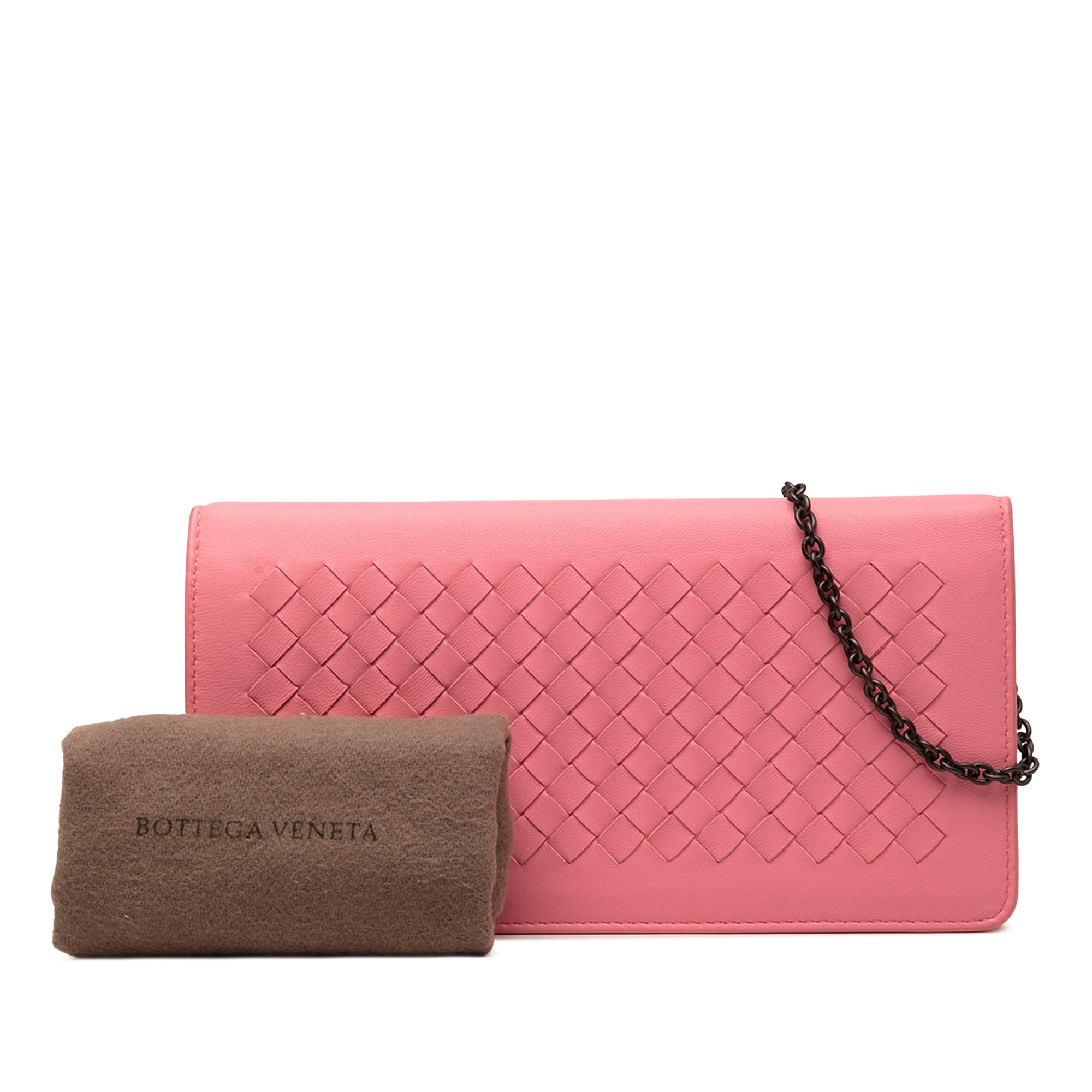 Nappa Intrecciato Continental Wallet on Chain - Image 8