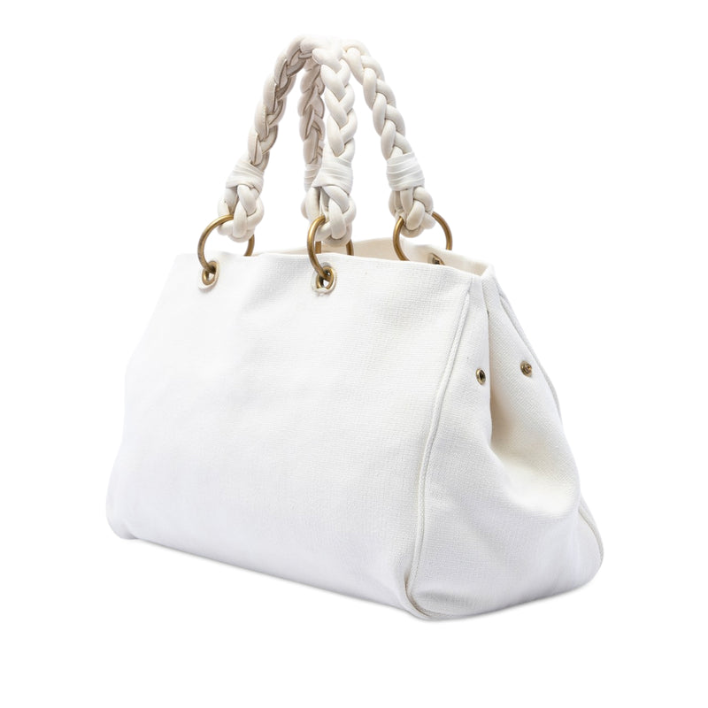 Canvas Braided Tote - Image 2