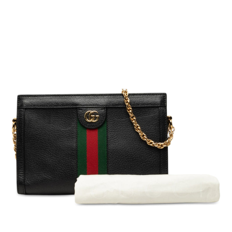 Small Calfskin Web Ophidia Chain Crossbody - Image 8