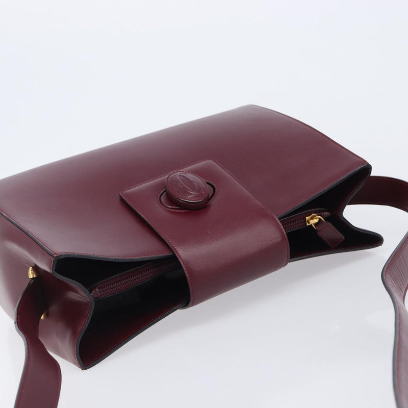 Cartier Must De Leather Burgundy Bag