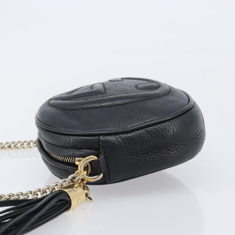 Gucci Soho Chain Leather Black Bag