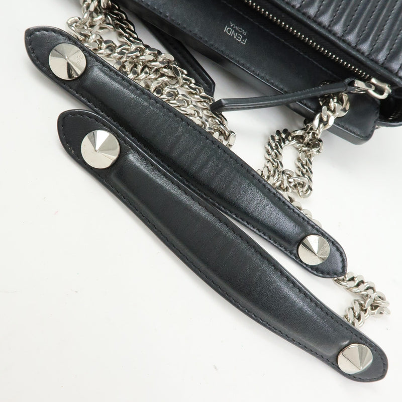 Fendi Dotcom Click Quilted Leather Black Bag