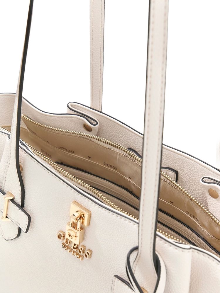 Guess Shoulder Bag — White Polyurethane