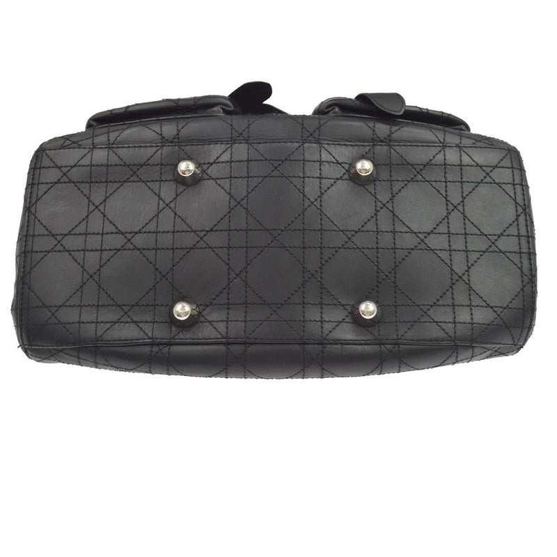 Christian Dior Cannage Leather Black Bag