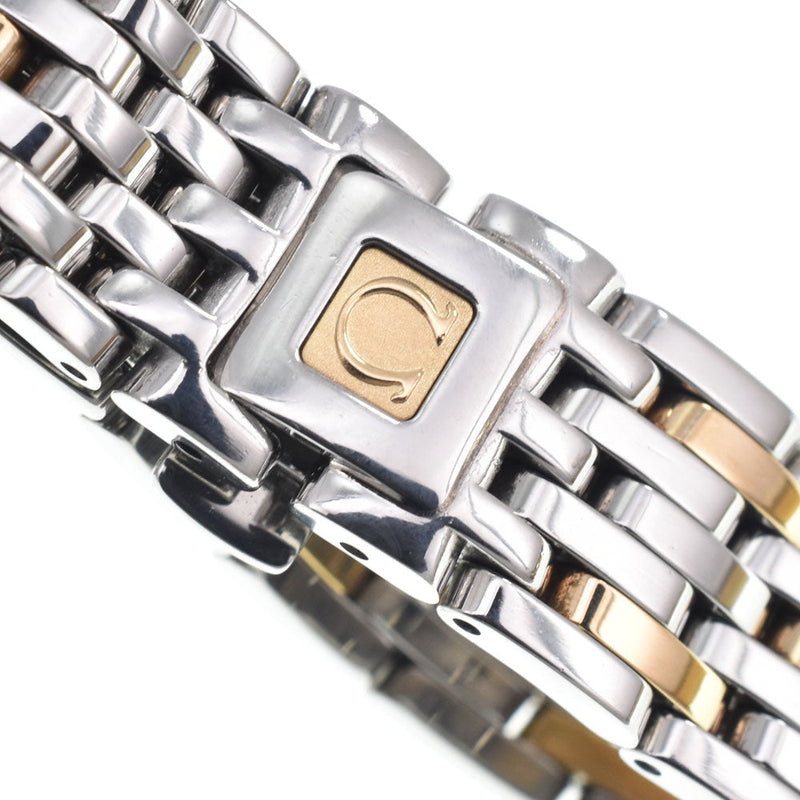 Omega De Ville Prestige Quartz Stainless Steel And Yellow Gold With Diamond Bezel Markers Watches