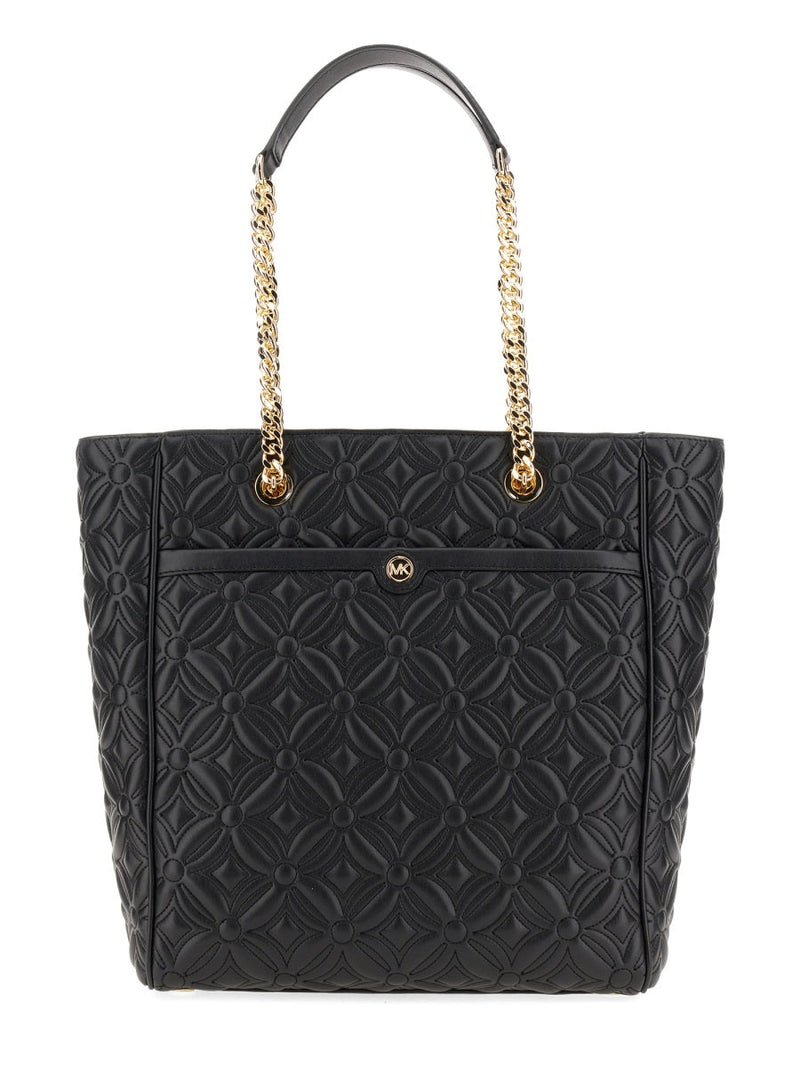 Michael Michael Kors Quilted Leather Shoulder Bag — Black