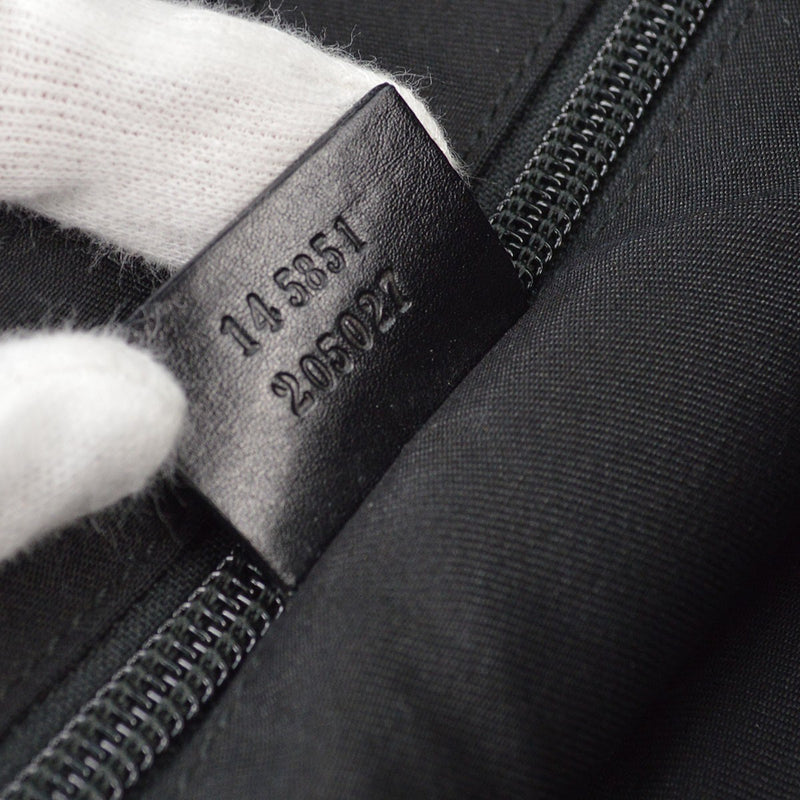 Gucci Waist Belt Bag (outlet) Gg Canvas And Leather Black
