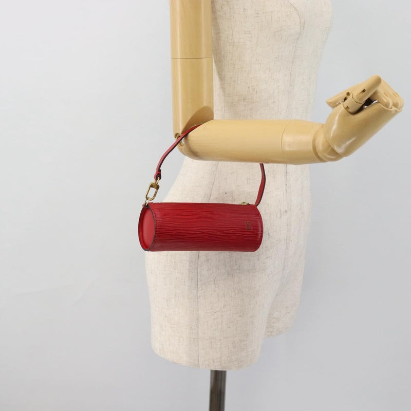 Louis Vuitton Soufflot Pochette Epi Leather Red Bag