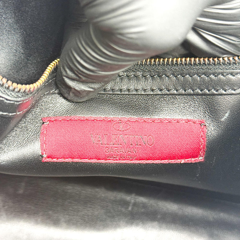 Valentino Garavani My Rockstud Satchel Leather Black