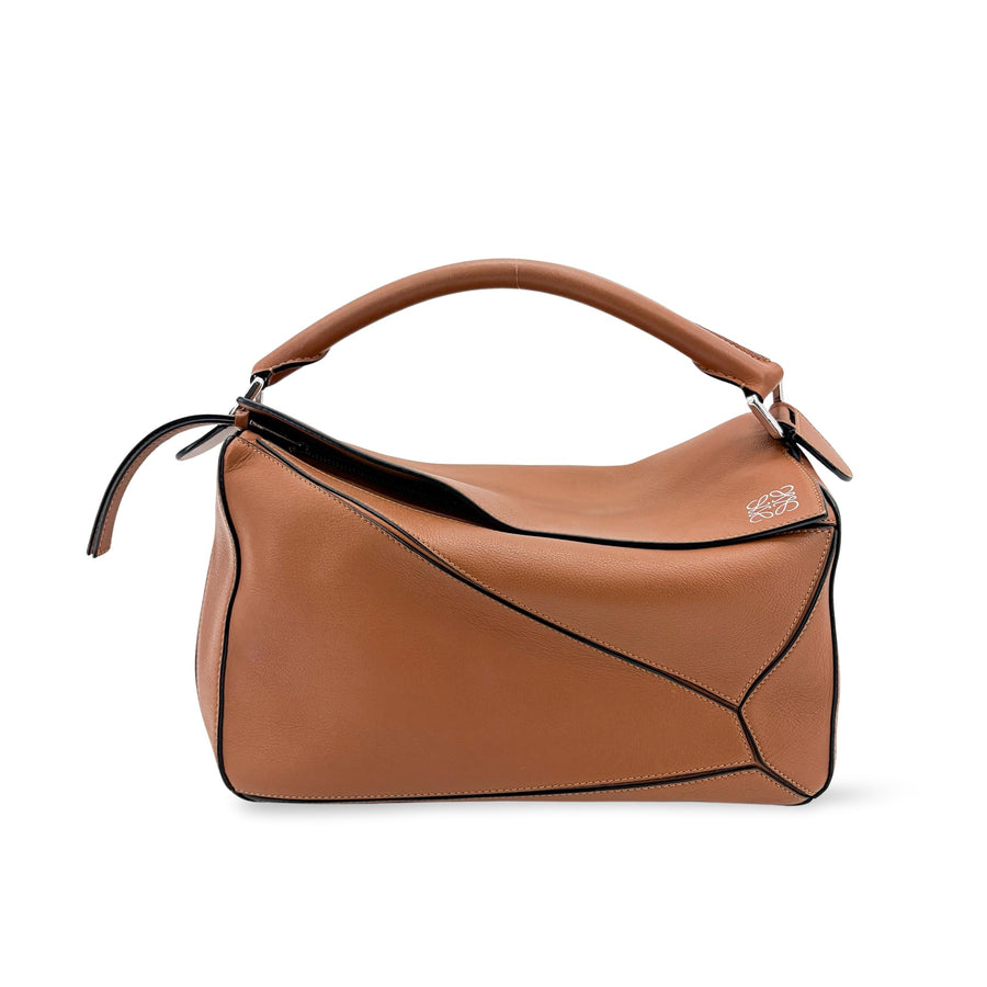 Loewe Puzzle Leather Brown Bag