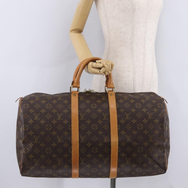 Louis Vuitton Keepall Monogram Canvas Brown Bag