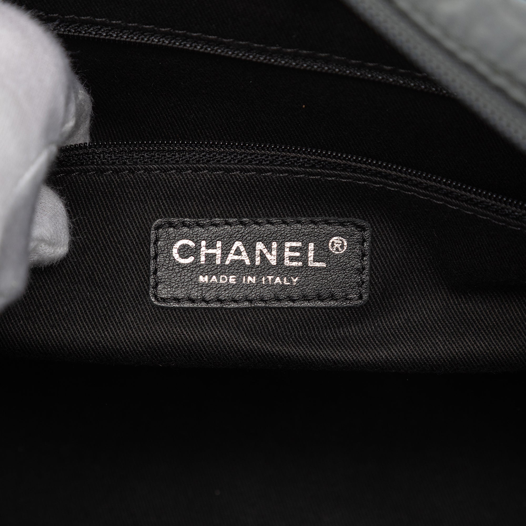 Paris New York Quilted Nylon Duffle Handbag - Image 5
