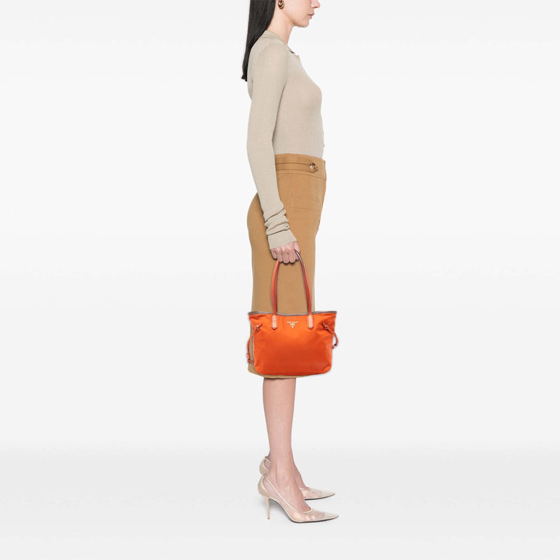 Saffiano Trimmed Tessuto Open Tote - Image 6