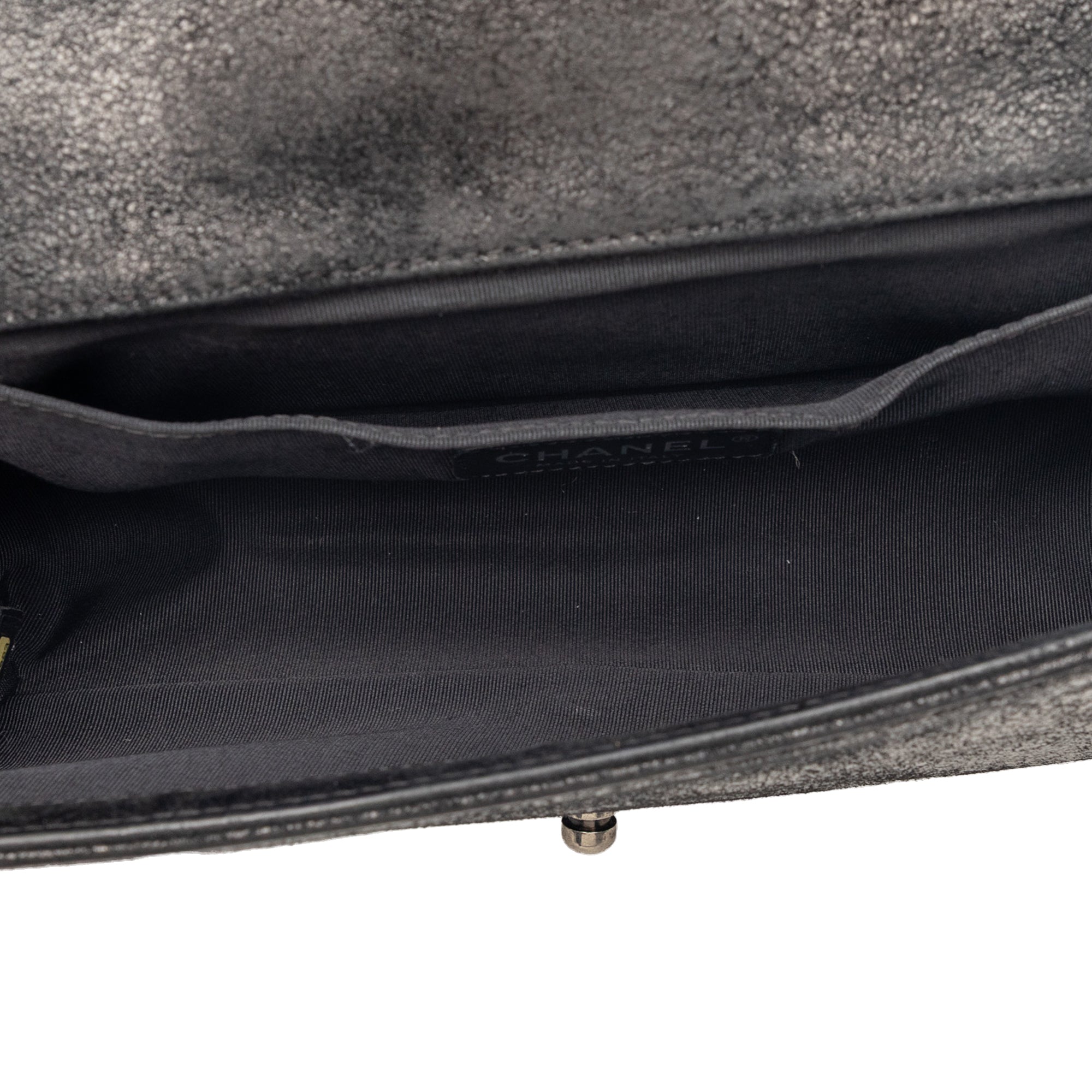 Old Medium Quilted Suede Chesterfield Boy Flap - Image 4