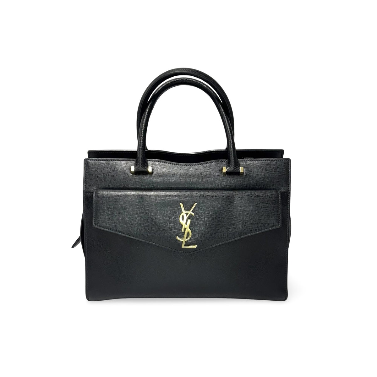 Saint Laurent Uptown Crossbody Bag Leather Black