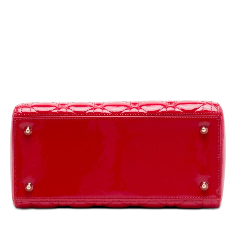 Medium Patent Cannage Lady Dior - Image 3