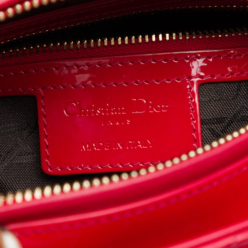 Medium Patent Cannage Lady Dior - Image 5