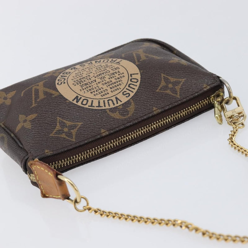Louis Vuitton Pochette Accessoires Limited Edition Monogram Canvas Brown Bag