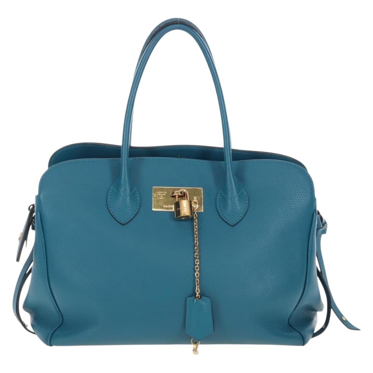 Louis Vuitton Milla Veau Nuage Calfskin Blue Leather Bag