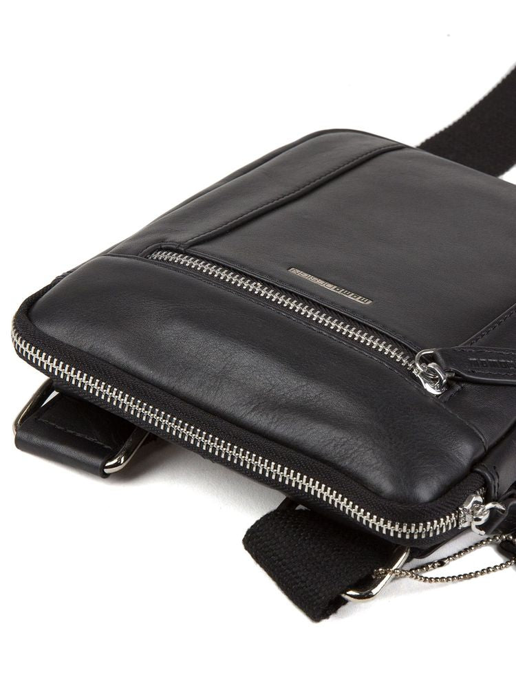 Momo Design Leather Shoulder Bag — Black
