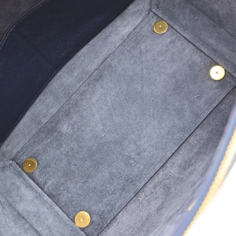 Celine Belt Textured Leather Blue Bag