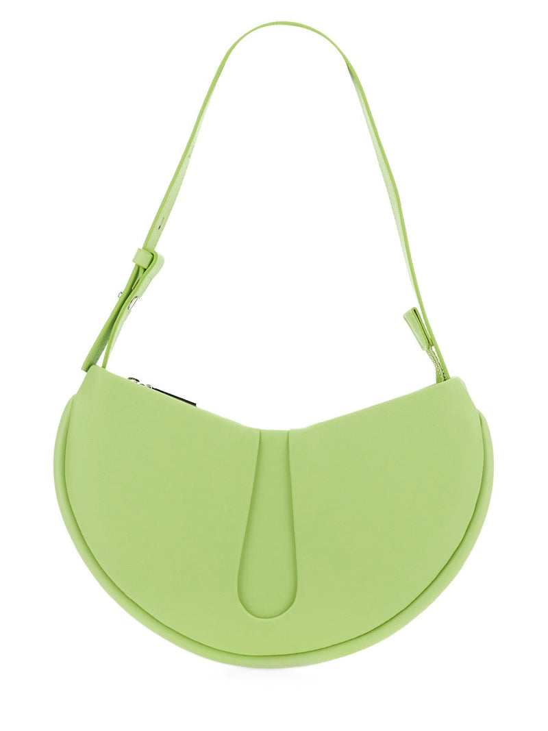Themoirè Ebe Shoulder Bag — Green Polyurethane