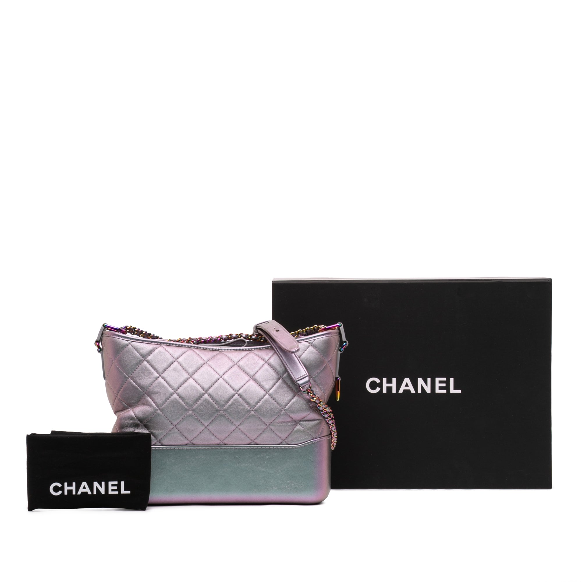 Medium Iridescent Calfskin Gabrielle Crossbody - Image 11