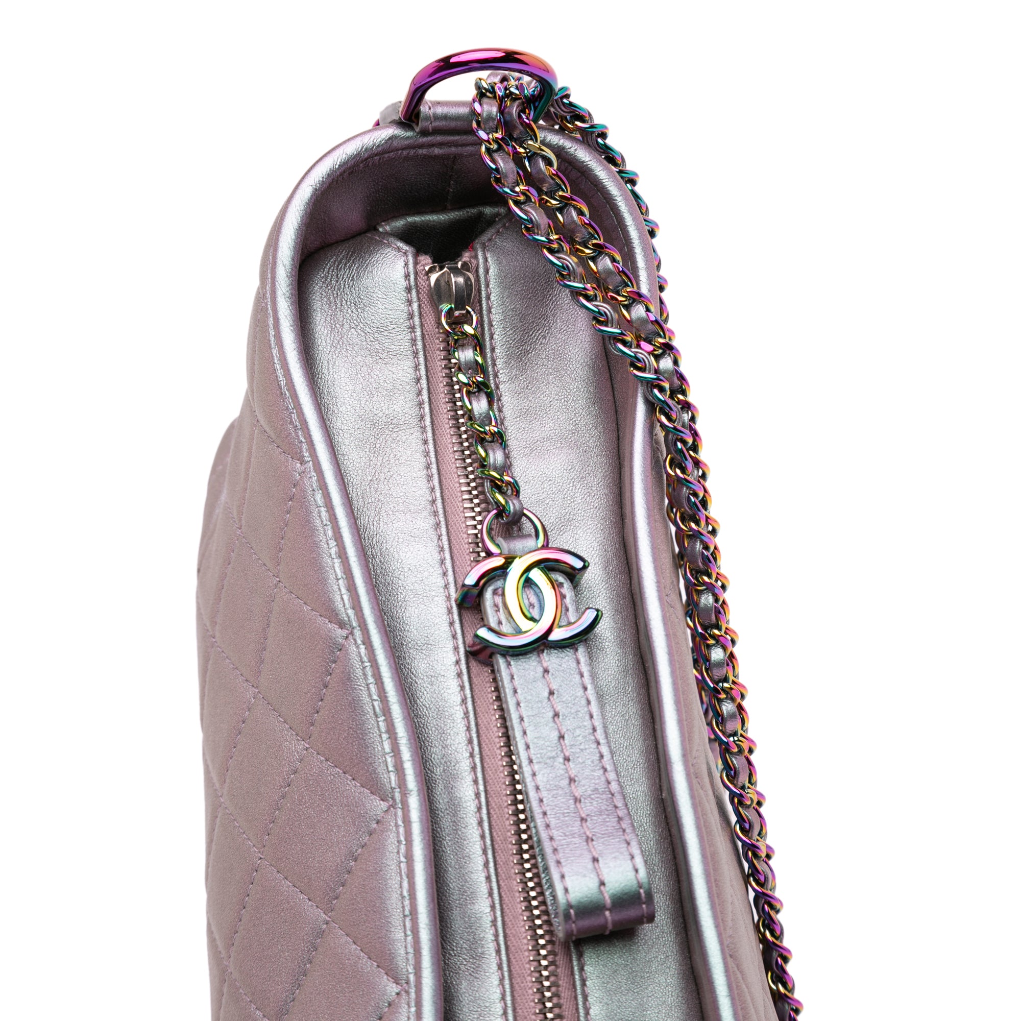 Medium Iridescent Calfskin Gabrielle Crossbody - Image 7