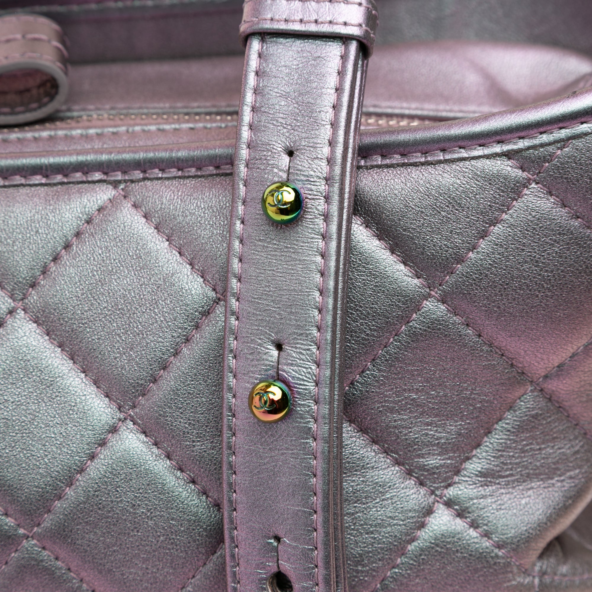 Medium Iridescent Calfskin Gabrielle Crossbody - Image 8