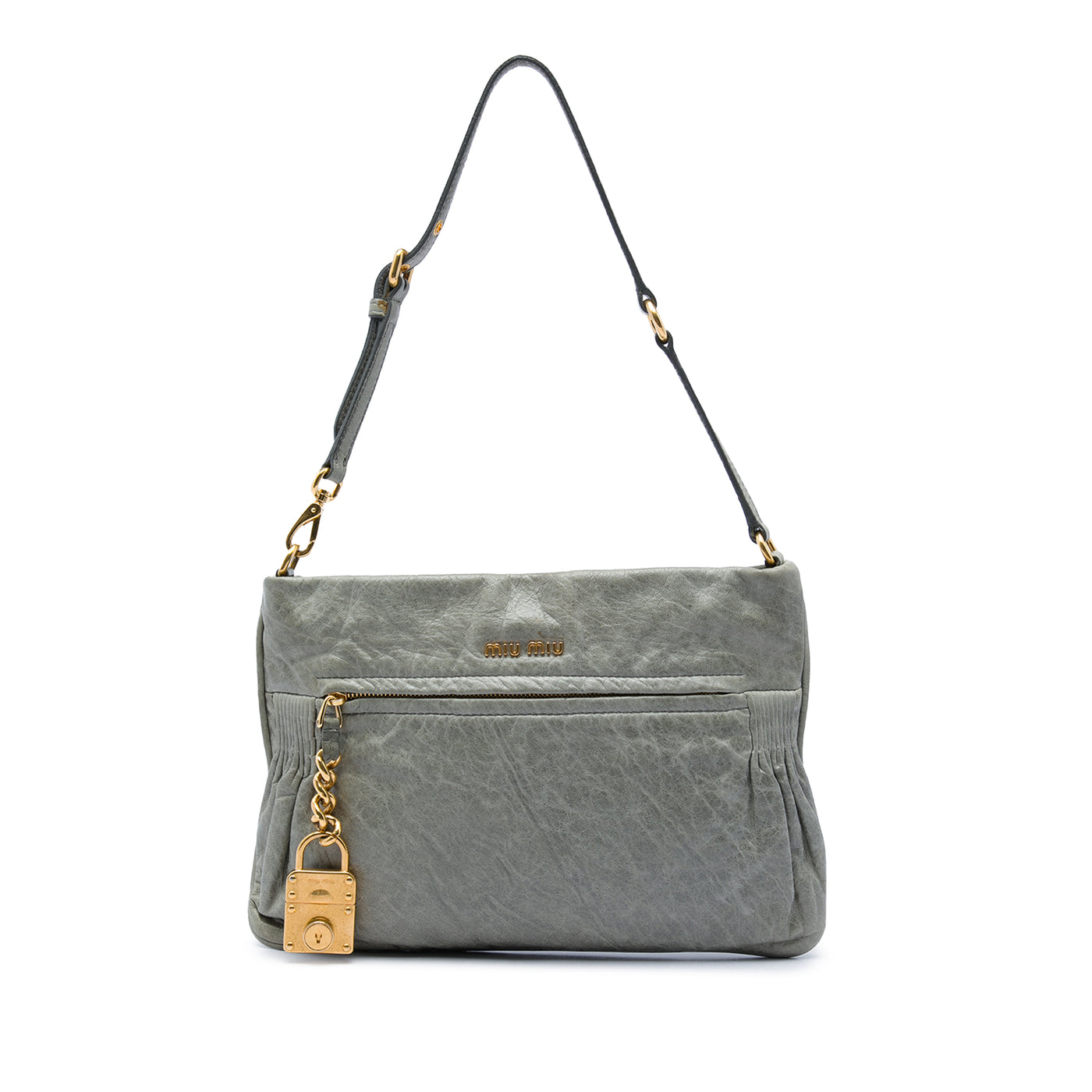 Nappa Charm Shoulder Bag - Image 1