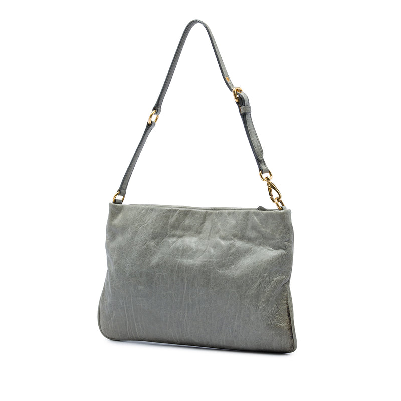 Nappa Charm Shoulder Bag - Image 2