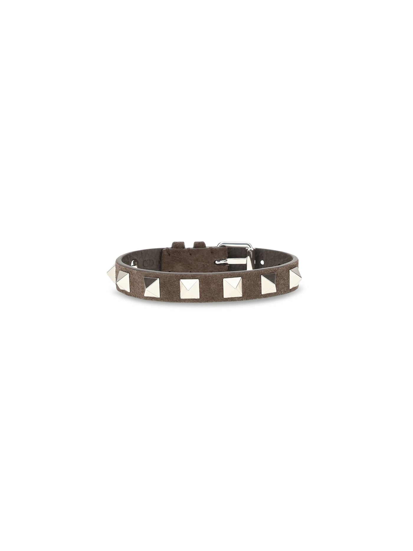 Valentino Garavani Rockstud Bracelet — Brown Calf Leather Bracelets