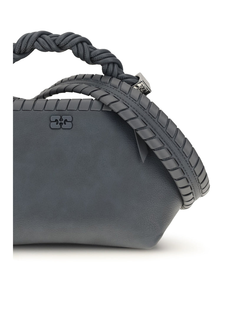 Ganni Bou Shoulder Bag — Gray Polyurethane; Polyester