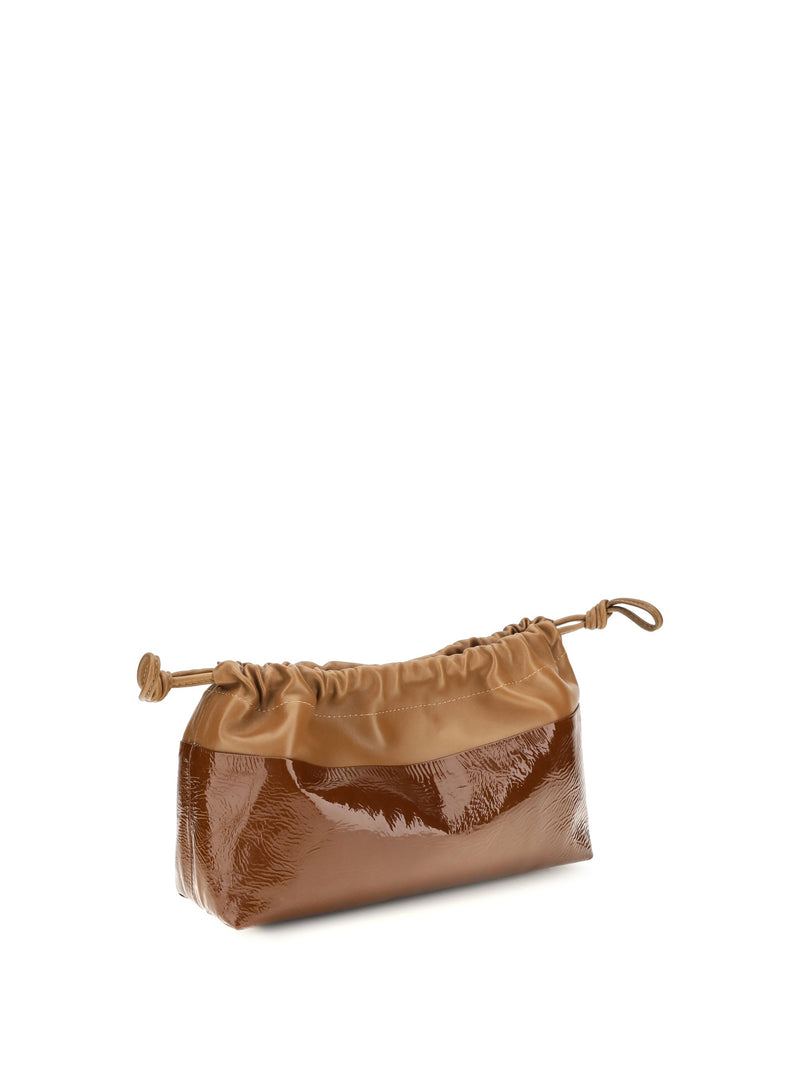 Pierre Hardy Twin Clutch — Bronze Calf Leather
