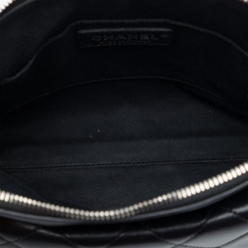 CC Quilted Lambskin Front Flap Crossbody - Image 4