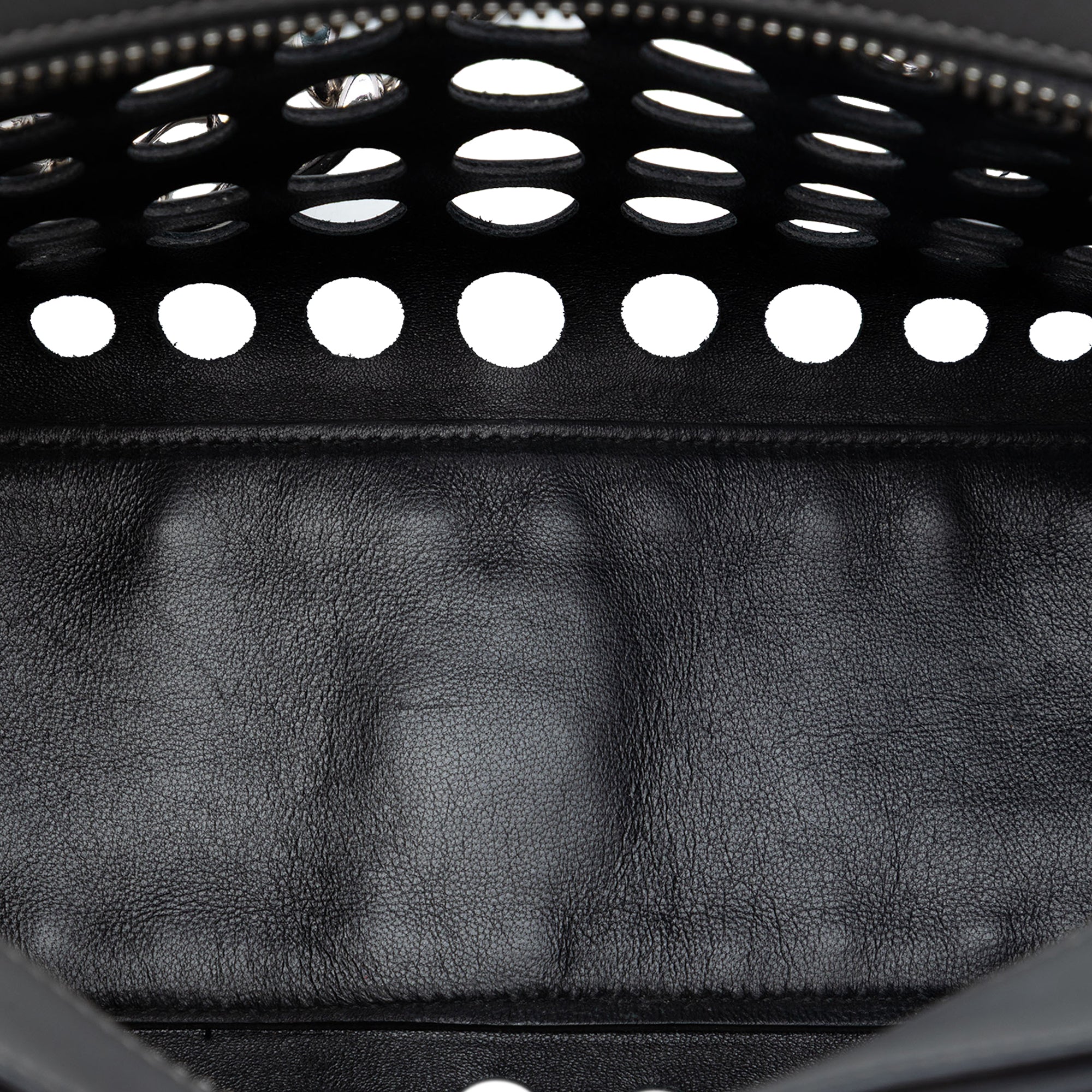 Perforated Leather City Fori Chain Handbag - Image 4