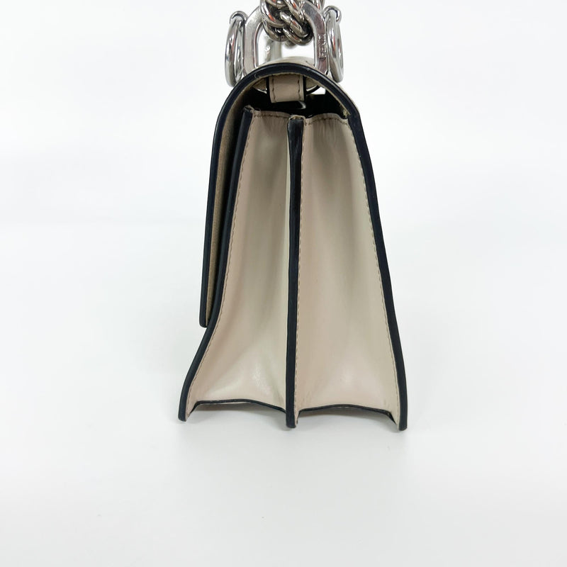 Fendi Kan I Leather Ecru Bag