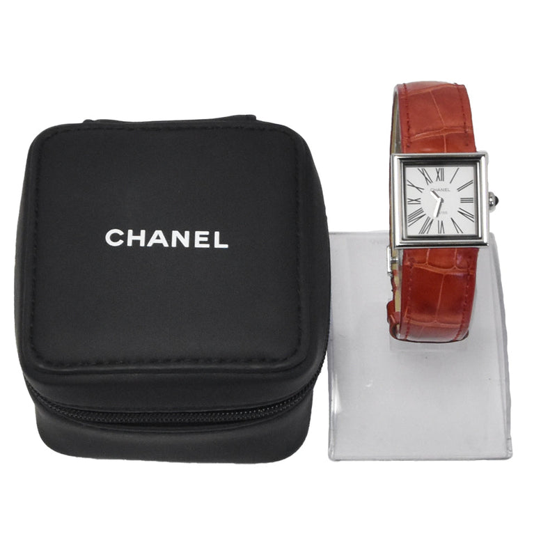 Chanel Vintage Mademoiselle Quartz Leather & Steel Watches