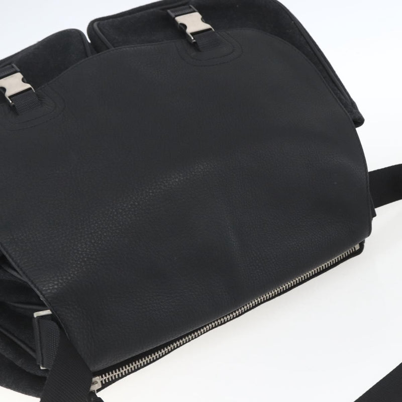 Prada Shoulder Wool Black Bag