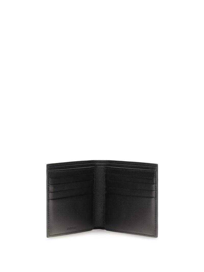 Balenciaga Le City Square Wallet — Black Lamb Ovis Aries