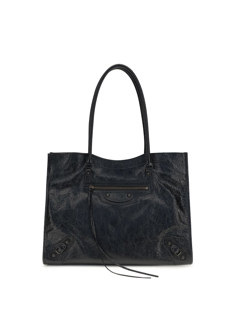 Balenciaga Tote Bag — Black Lambskin
