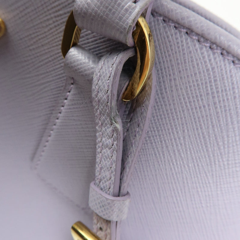 Prada Open Promenade Saffiano Leather Purple Bag