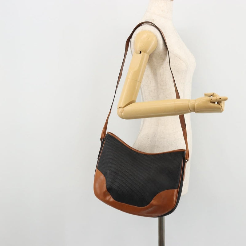 Salvatore Ferragamo Shoulder Leather Black Bag