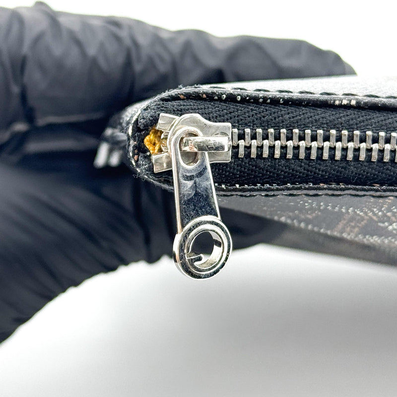 Goyard Senat Zip Coated Canvas Black Bag