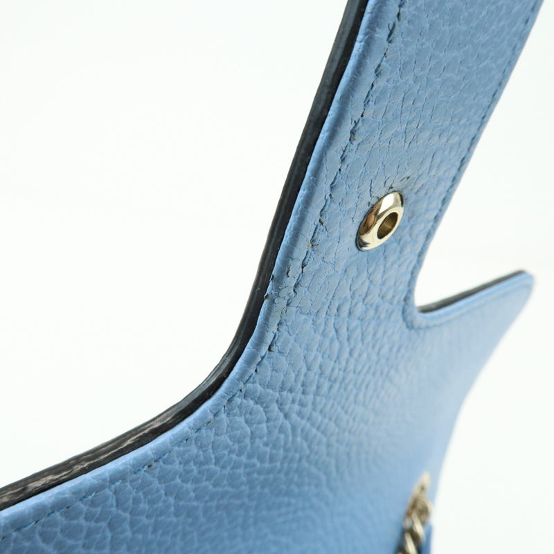 Gucci Interlocking Leather Blue Bag
