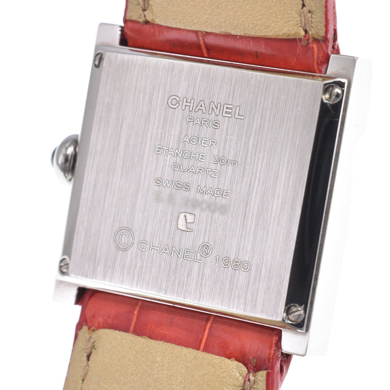 Chanel Vintage Mademoiselle Quartz Leather & Steel Watches